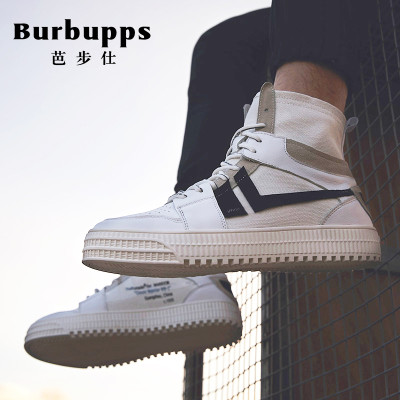 Burbupps 芭步仕 1T8D0254R 男士高帮板鞋