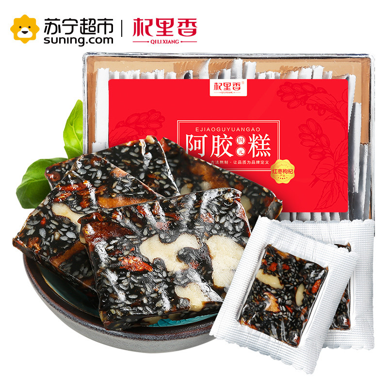 杞里香(QiLiXiang) 红枣枸杞阿胶糕500g ejiao 阿胶膏即食 内盒单独小袋装 滋补零食