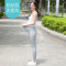 joyourbaby/佳韵宝 孕妇打底裤子春季夏季秋季冬季外穿加绒女冬装加厚孕早孕中孕晚期保暖裤2018新款潮妈运动裤 L 薄墨灰(加厚款）