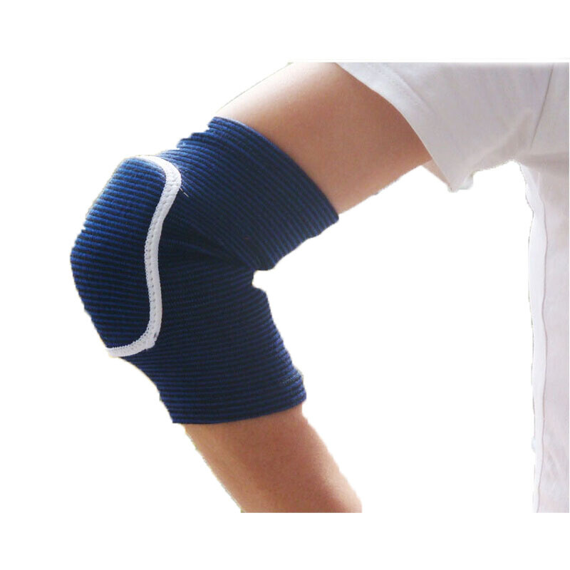 儿童足球护具护膝护肘护踝小学生足球守员护具_4 XS（适合4到7岁儿童） 蓝色护肘一对