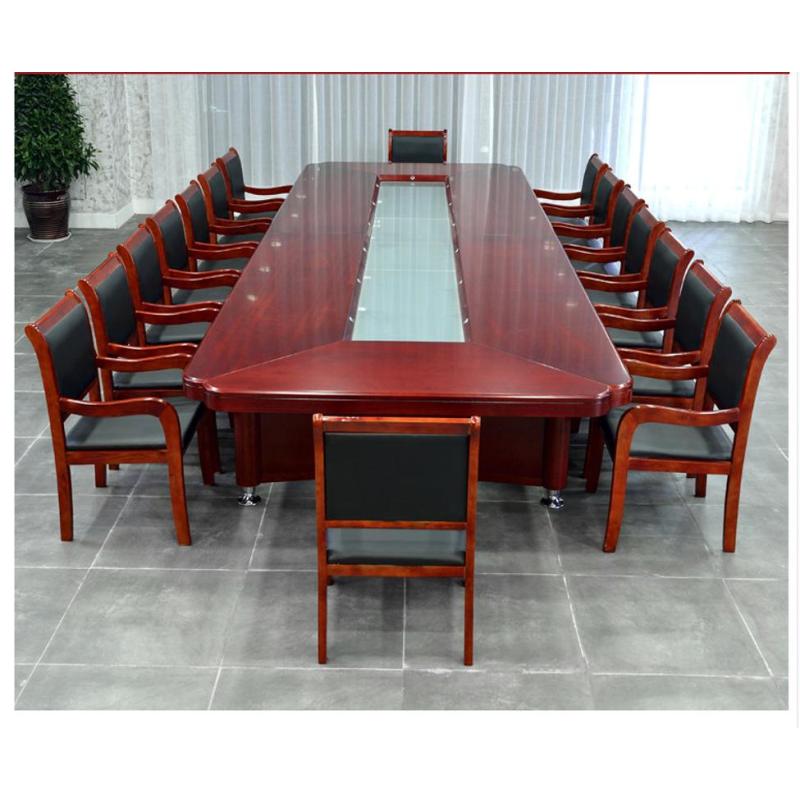 鑫金虎 大型会议桌油漆贴木皮长桌 6.0米（不含椅）
