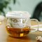 哲飞家居玻璃杯子带盖茶水分离杯加厚陶瓷过滤泡茶杯子办公室花茶杯通用简约家居器皿水具水 350ml小蔷薇