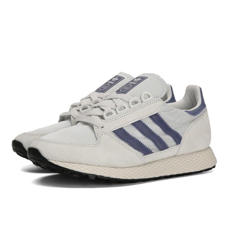 adidasOriginals阿迪三叶2018女子ForestGroveW三叶系列休 晶白/裸色靛蓝/一度灰 38码
