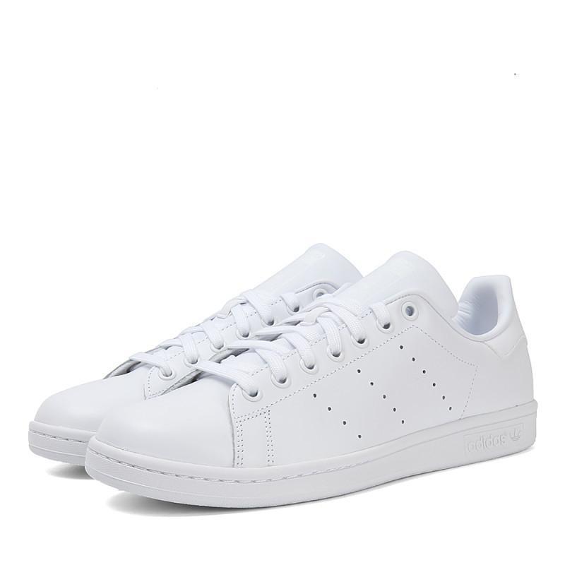 adidas阿迪三叶新款中性STANSMITH系列休闲鞋S75104 白/白/白 40码