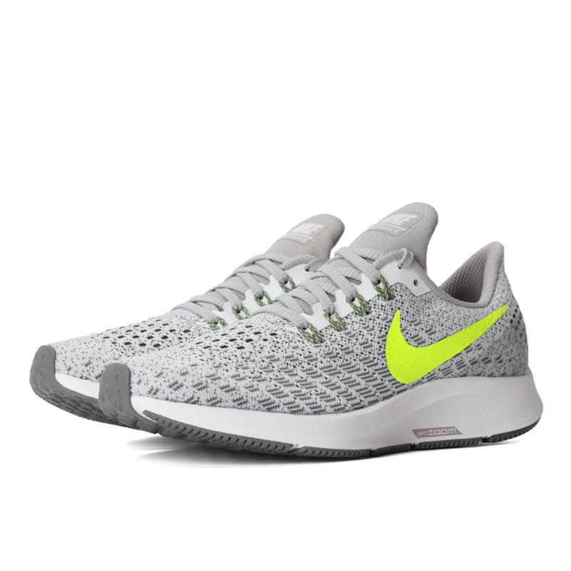Nike耐克2018年新款女子WMNSNIKEAIRZOOMPEGASUS35跑 101白/荧光黄/枪灰黑/大气灰 36.5码