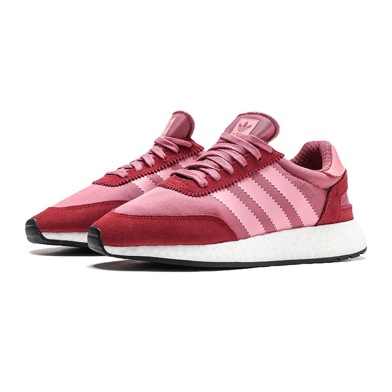 adidas三叶草女休闲鞋2018新款复古缓震运动鞋D97352 D97352影迹栗红/超荧光粉/暗栗红 36.5码