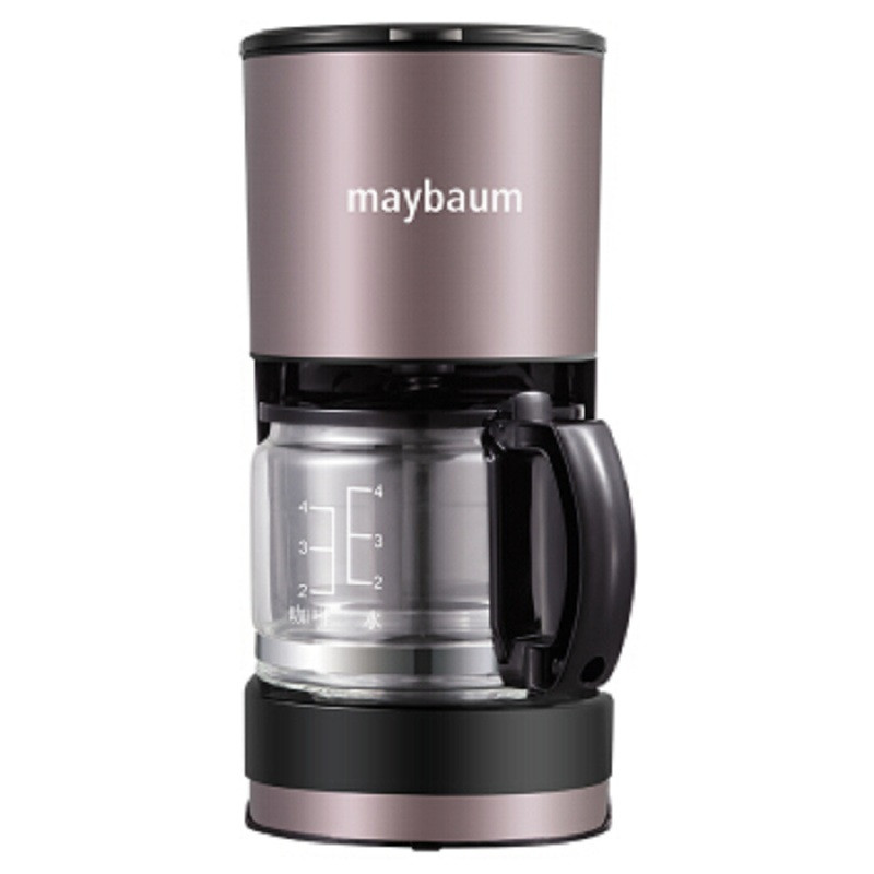 【精选】五月树maybaum M180玫瑰金色美式咖啡机 德国家用小型咖啡壶煮滴漏式全自动咖啡机
