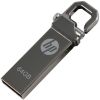 惠普（HP）64GB USB2.0 U盘 v250w 金属黑 安全金属钩头车载/电脑两用优盘