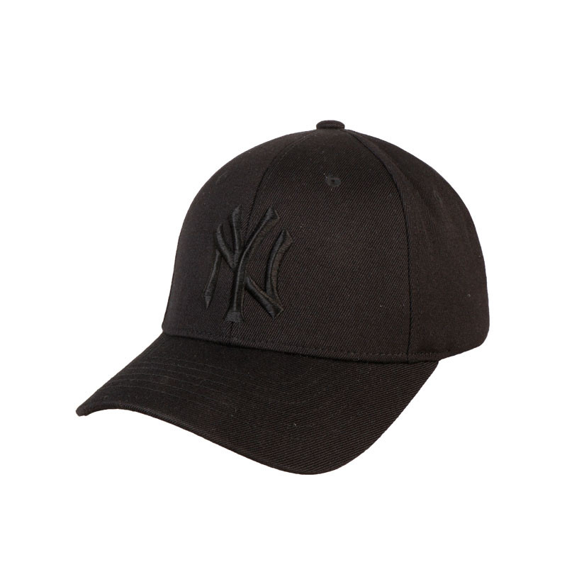 MLB洋基队ny棒球帽 全黑男女通用全封帽 韩版百搭黑色黑标NY 黑色32CP11711-50L（59）