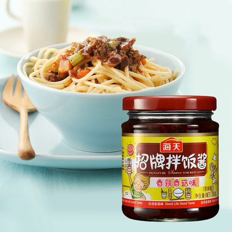 海天招牌拌饭酱香辣香菇味200g *3瓶装高清实拍图