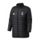 adidas男装服羽绒服新款皇马外套夹克保暖休闲运动服CY6110 M CY6110黑色