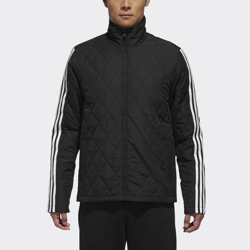adidas阿迪达斯NEO2018新款男装保暖运动休闲棉服DU2398 S DU2398黑色