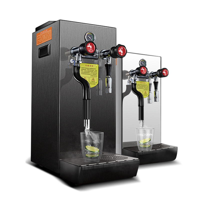 乐创(lecon)10l蒸汽机商用奶泡机打奶泡器奶泡开水器银色