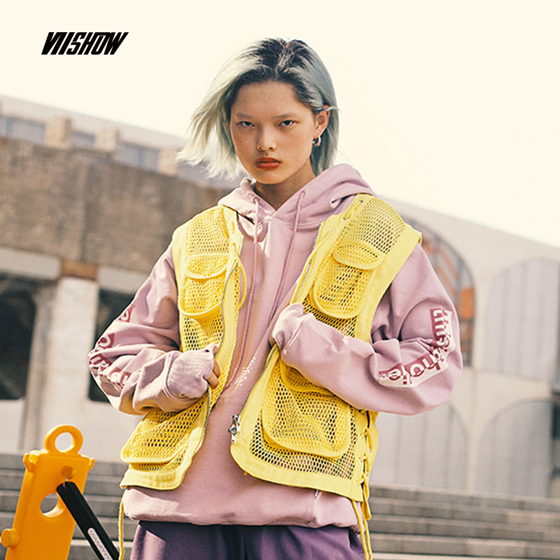VIISHOW2018冬季新款卫衣女 韩版情侣装保暖外套学生套头连帽上衣 M 浅紫色