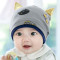 冬季可爱女宝宝12个月婴儿帽子秋冬1岁男童宝宝韩版帽子通用简约婴童帽子 6-12个月 米色单帽-仅一个帽子
