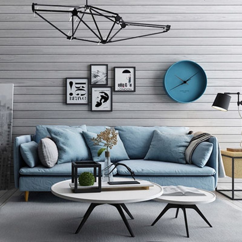 北欧风格家具客厅宜家小户型整装可拆洗三四人位现代简约布艺沙发_310_472 四人（240*85*85）_浅蓝色