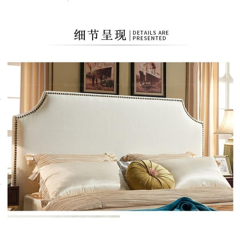 美式布艺床头定制床屏软包床头双人床头板简约单个床头宽铆钉床头_827_539 其他_C款1米5宽