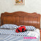 实木床头板简约现代1.8米1.5米双人床头中式2床靠背橡木白茬定制 其他_比翼双飞海棠色可做胡桃色