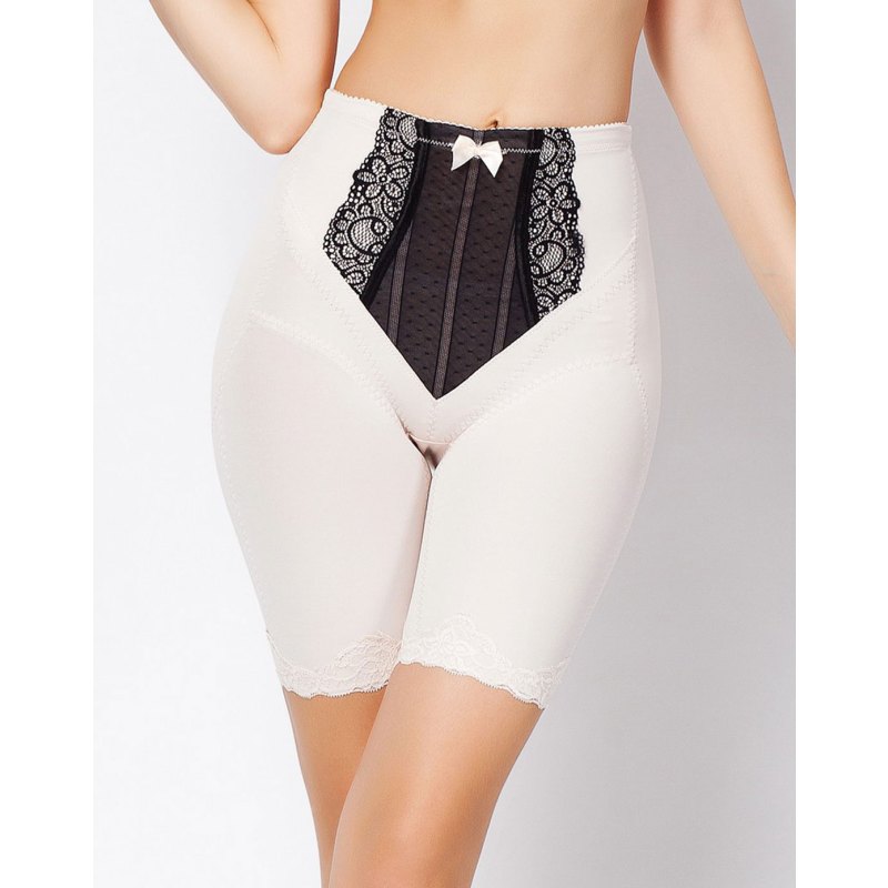 婷美高端中腰弹力收腹提臀产后束腰塑身下裤TC9101 70 黑色+淡粉