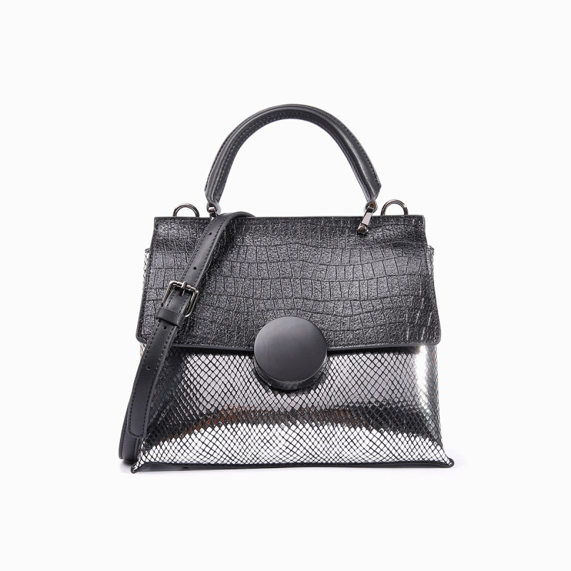 梅赛德斯-奔驰(Mercedes-Benz)女士时尚简约手提单肩斜挎包 黑色