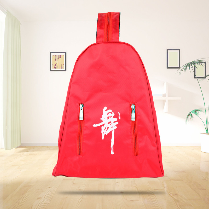儿童舞蹈包舞蹈背包双肩包铁环包舞蹈包男女可印字宣传 儿童大红铁环包