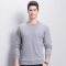 YS恒源祥羊绒衫男圆领秋冬新款纯山羊绒保暖针织衫套头毛衣爸爸装_9 190/104A YAR143500淡灰