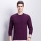 YS恒源祥羊绒衫男圆领秋冬新款纯山羊绒保暖针织衫套头毛衣爸爸装_9 165/84A YAR143500紫色夹花