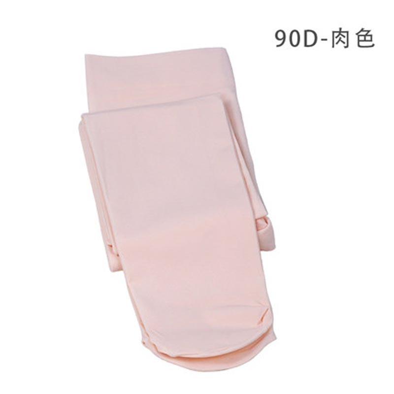 儿童舞蹈袜女童白色连裤袜练功丝袜大袜连体袜秋冬加厚袜子打底裤 童装婴童袜裤 身高110-125cm(5-8岁) 90D-肉色