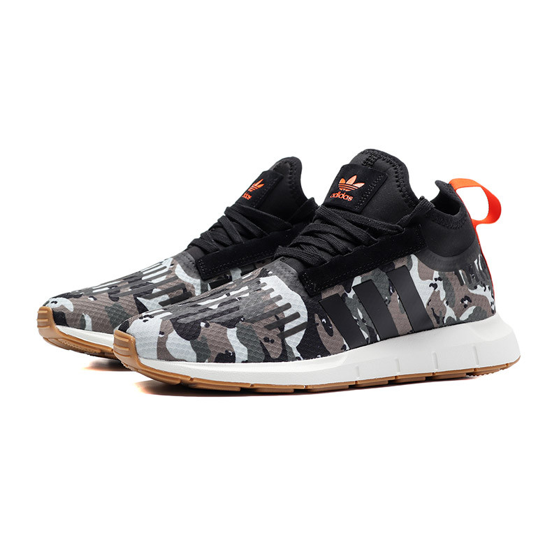 adidas阿迪达斯三叶草运动鞋男鞋跑步运动休闲鞋B42233 B42234影迹货物褐+一号黑+橙黄 42码