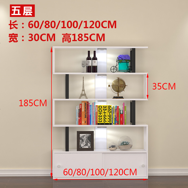 化妆品展示柜陈列柜货架展示架产品置物架自由组合美容美甲柜子_958_445 五层185高*60长*30深_加固版