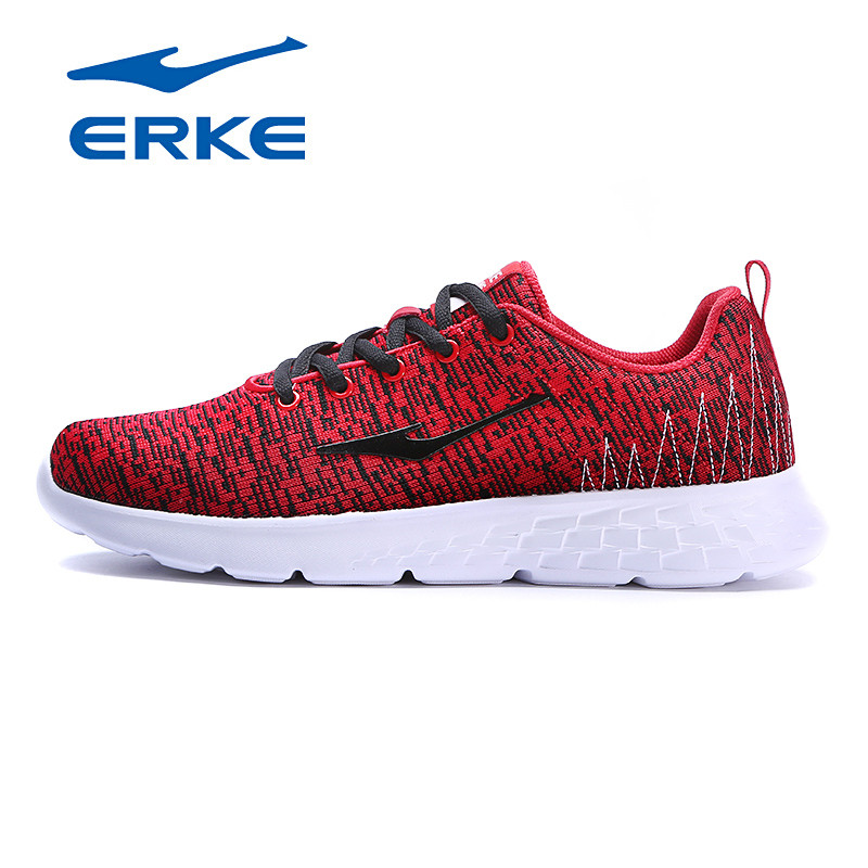 【热销爆款】鸿星尔克（ERKE）2018运动鞋简约男款跑步鞋休闲舒适跑鞋男鞋11118114048 大红 39码