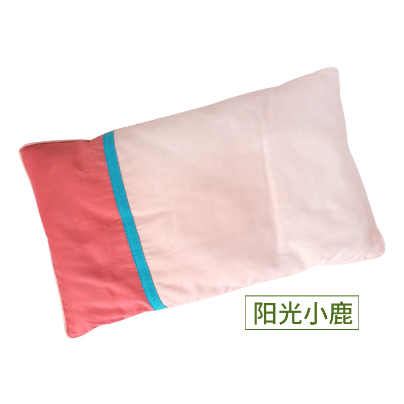 龙之涵 宝宝枕头 婴儿枕头荞麦壳枕 宝宝枕头防偏头 新生儿定型枕可拆卸 28*52cm 阳光小鹿