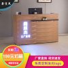 中式收银台复古吧台桌理发水果店超市美容院柜台仿古简约现代烤漆_641_845 黑色_200x60x100cm