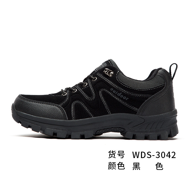 回力旗舰店 正品男鞋登山鞋运动鞋经典低帮潮流WDS-3042 WDS-3042黑色 42码