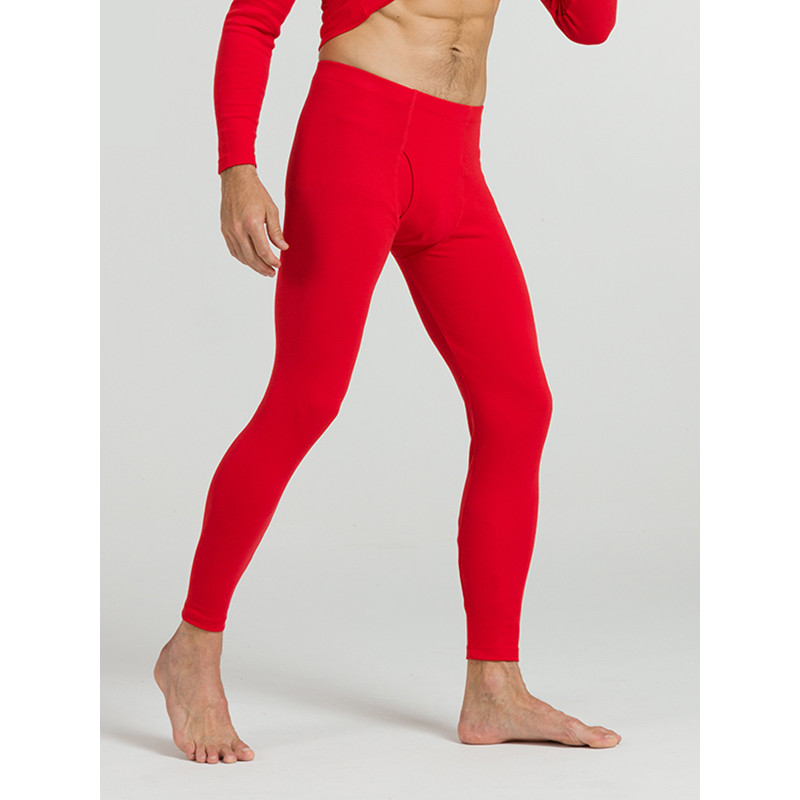 猫人 棉氨男士单裤保暖裤 XXXL 红色