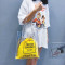 透明大包包女2018夏季新款手提单肩包果冻包仙女韩版大容量托特包_8 黑色