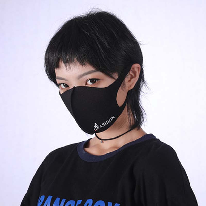 儿童口罩可清洗女秋男可爱小孩宝宝秋冬通用简约小清新婴童口罩可爱卡通口罩 见详情 成人-黑色FASHION