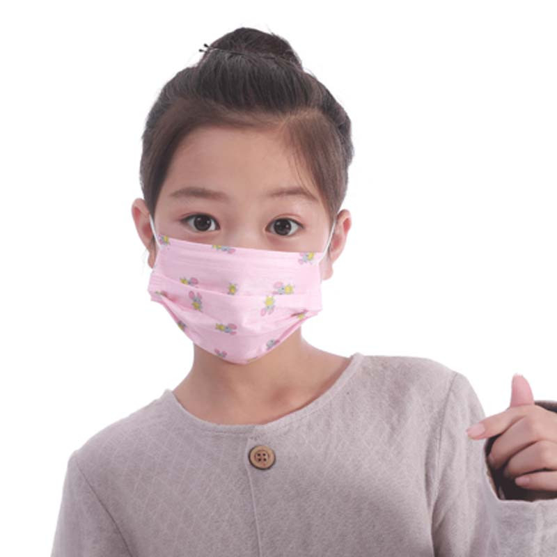 儿童一次性口罩女秋冬季男女童男童小孩宝宝通用简约小清新婴童口罩小孩子口罩 见实物 粉色小老鼠（30只装）