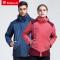 探路者（TOREAD）户外秋冬男女情侣式防水透湿套绒冲锋衣_6 3XL KAWF92390-E11E艳紫/葡萄紫(女)