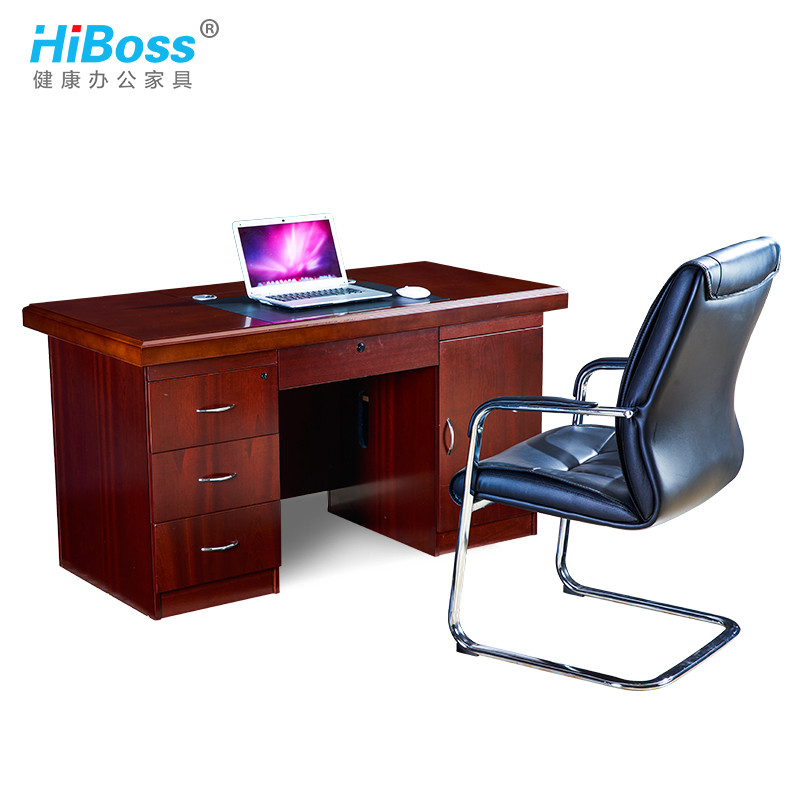 HiBoss 办公桌1.6米油漆电脑桌班桌员工办公台 办公桌W1600*D800*H760