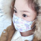 秋冬儿童口罩可爱婴儿宝宝保暖男童女童卡通可爱口罩通用简约小清新婴童口罩 见详情 褶皱棉纱-小羊粉紫1-3岁