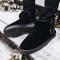 冬季雪地靴男保暖加绒加厚棉鞋韩版男冬鞋情侣潮流马丁短靴面包鞋 1701灰色 42