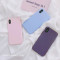 素色简约软壳6splus苹果x手机壳iPhoneXS/7/8plus女款个性硅胶套 6/6s深紫
