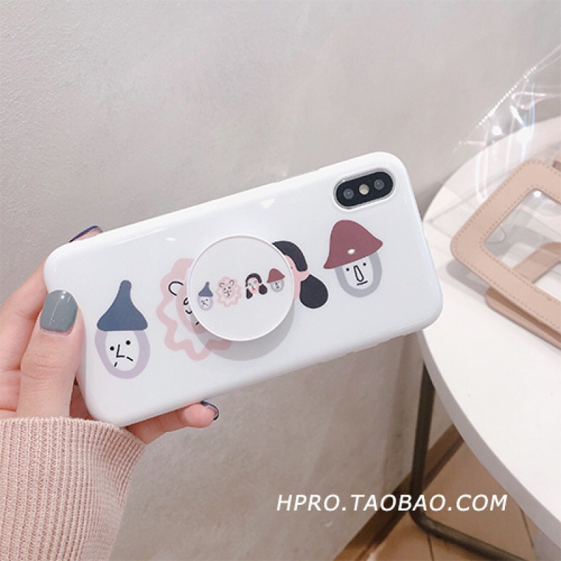 韩风软壳6s苹果x手机壳XSMax/XR/iPhoneX/8plus/7p/6女ipho_2 6/6s四小+送支架