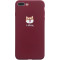酒红狗狗6s苹果x手机壳XSMax/XR/iPhoneX/8plus/7/6p女款iph_7 6plus/6splus