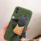 韩风立体布艺小狐狸公仔6splus苹果x手机壳iPhone7/8plus棉麻软壳_1 6p/6splus芥末黄棉麻小狐狸
