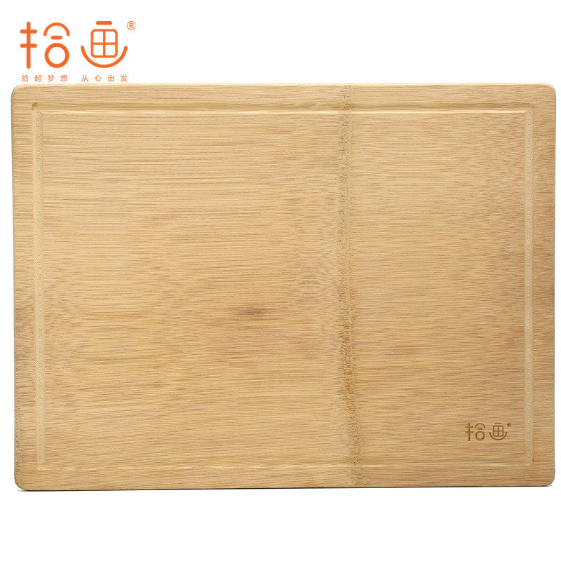 拾画 整竹砧板 2.6公分加厚剁骨板 切菜板 简约竹案板（40*30*2.6cm）SZ-6171