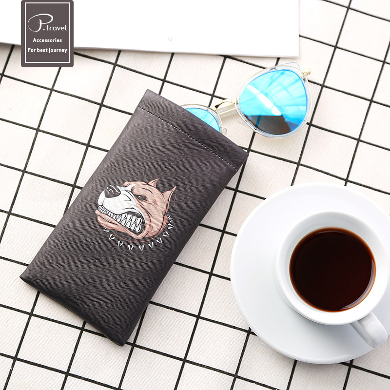 韩国女款眼镜袋便携太阳镜袋墨镜包布袋简约防压刮花抗压收纳袋子_3 黑汪