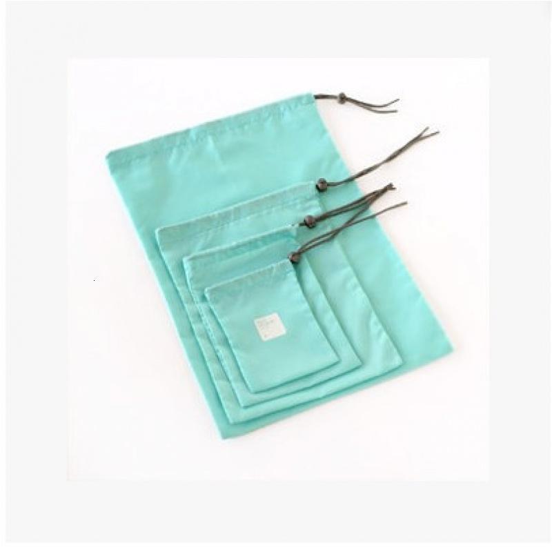 旅游户外衣物防水收纳袋出差旅行收纳袋整理包行李箱衣服收纳包_4 天蓝色