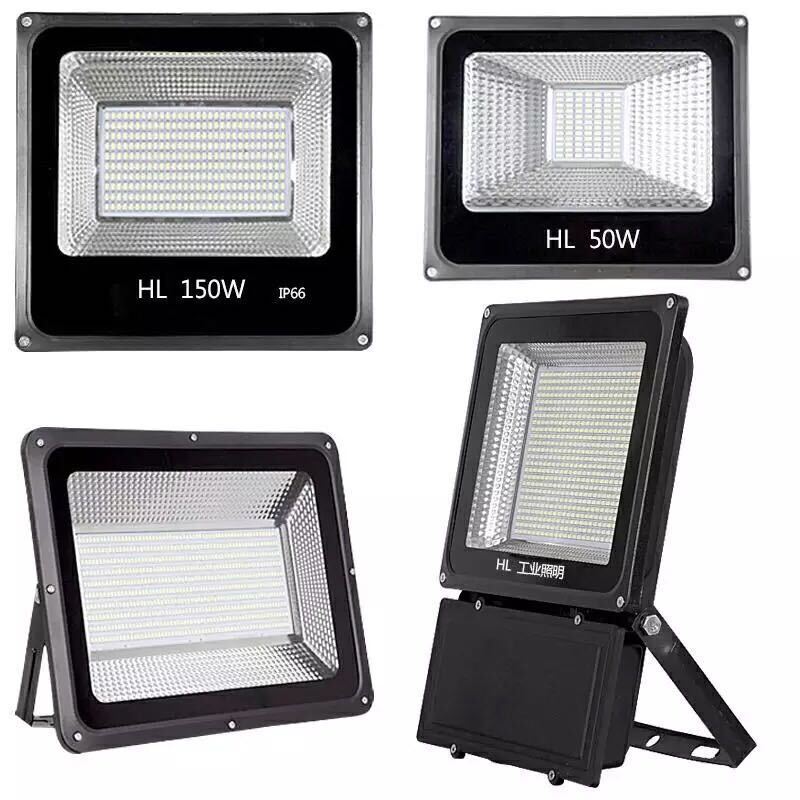 doxa灯饰广告灯车间工厂房路灯LED投光灯100W200W户外防水射灯室外照明J 200瓦-豪华铝壳款白光